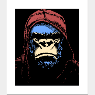 gorilla face (variant) Posters and Art